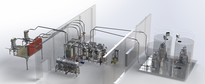 Pneumatic Transfer System Render