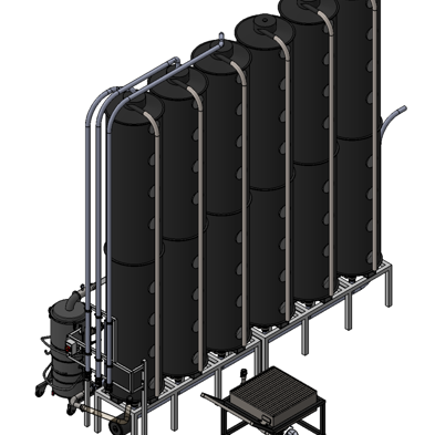 Tall Slim Coffee Silos