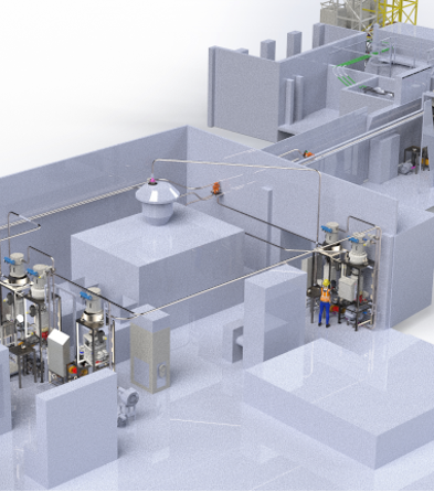 Pneumatic conveying system render