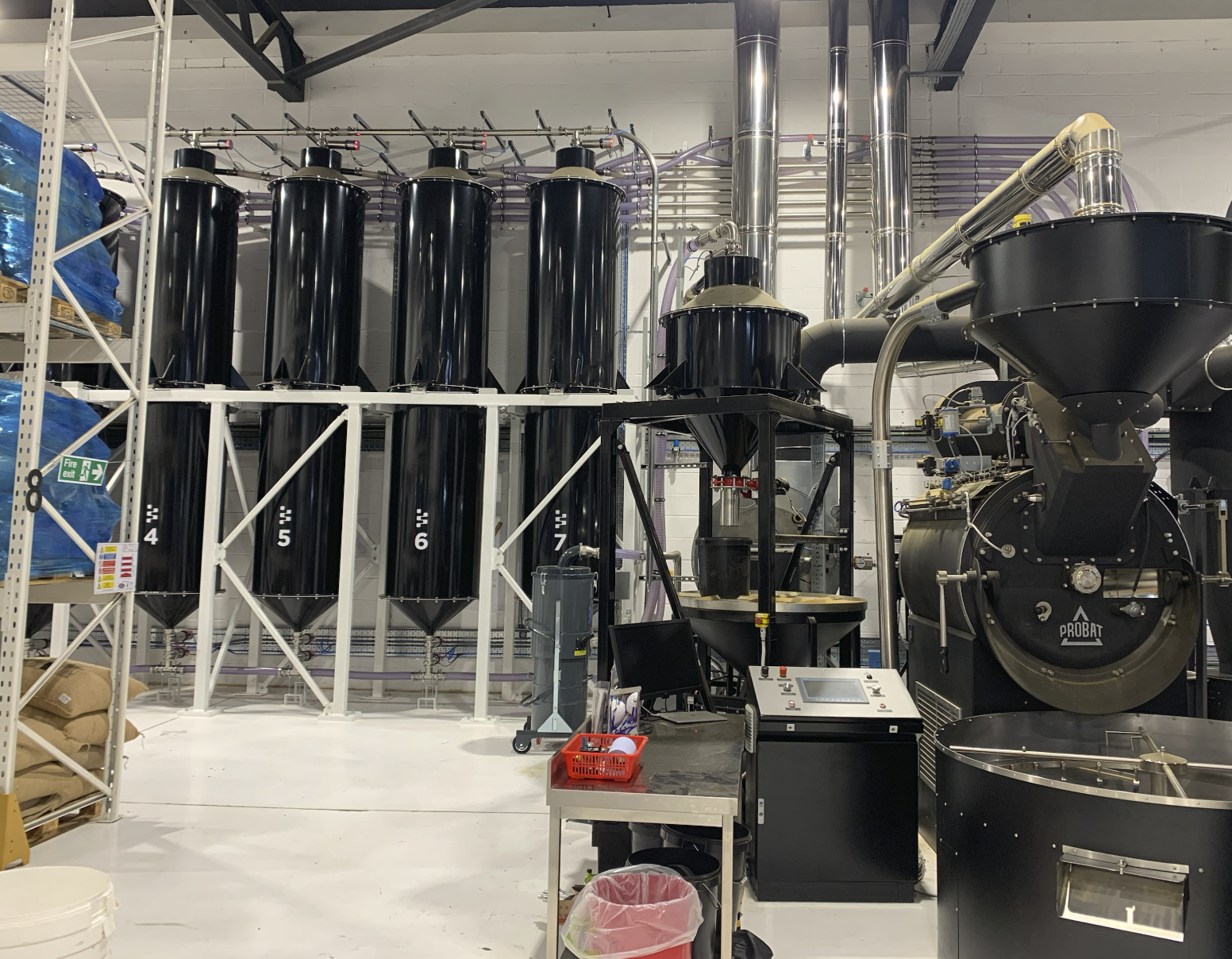 Automated Green Coffee Silo Weighing System
