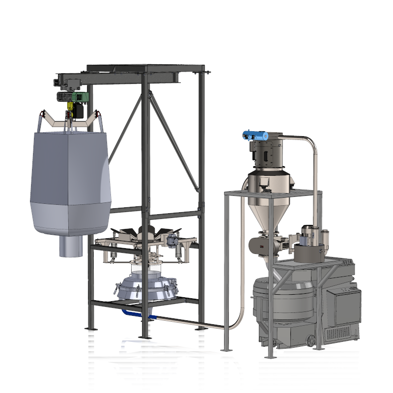 SCAW system with big bag discharger