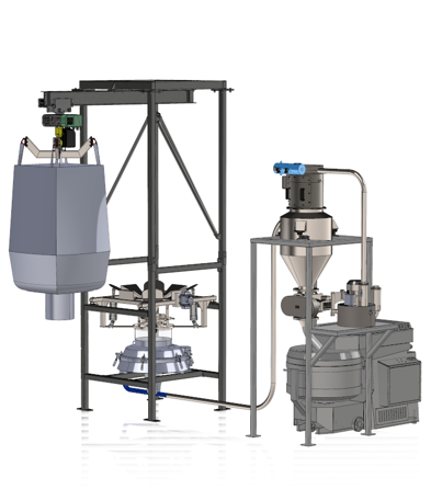 SCAW system with big bag discharger