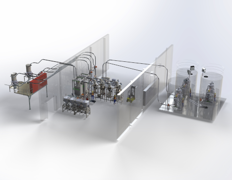 Pneumatic Conveying System Render