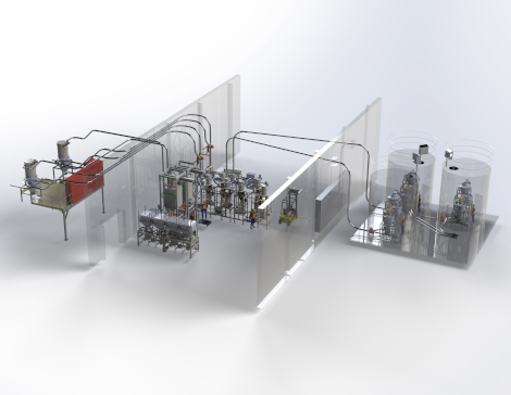 Pneumatic Conveying System Render Pneumatic Conveying System Render