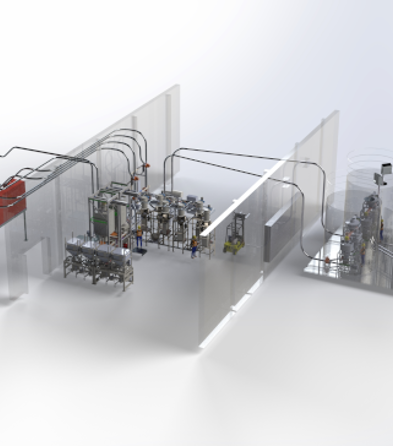 Pneumatic conveying system render