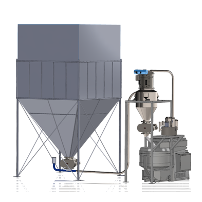 SCAW system with flexible silo